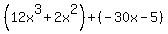 %2812x%5E3%2B2x%5E2%29%2B%28-30x-5%29