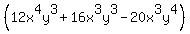 %2812x%5E4y%5E3%2B16x%5E3y%5E3-20x%5E3y%5E4%29