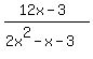 %2812x-3%29%2F%282x%5E2-x-3%29