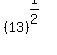 %2813%29%5E%281%2F2%29