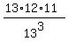%2813%2A12%2A11%29%2F13%5E3
