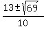 %2813+%2B-+sqrt%2869%29%29%2F10