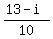 %2813+-+i%29+%2F10