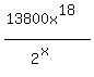 %2813800x%5E18%29%2F%282%5Ex%29