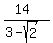 %2814%29%2F%283-sqrt%282%29%29
