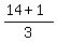 %2814%2B1%29%2F3