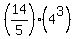 %2814%2F5%29%2A%284%5E3%29