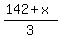 %28142%2Bx%29%2F3