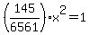 %28145%2F6561%29x%5E2=1
