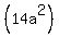 %2814a%5E2%29