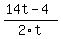 %2814t+-+4%29%2F2t