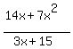 %2814x%2B7x%5E2%29%2F%283x%2B15%29