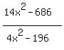 %2814x%5E2-686%29%2F%284x%5E2-196%29