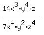 %2814x%5E3%2Ay%5E4%2Az%29%2F%287x%5E4%2Ay%5E2%2Az%5E4%29