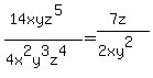 %2814xyz%5E5%29%2F%284x%5E2y%5E3z%5E4%29=%287z%29%2F%282xy%5E2%29