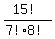 %2815%21%29%2F%287%218%21%29
