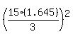 %2815%281.645%29%2F3%29%5E2