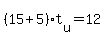%2815%2B5%29%2At%5Bu%5D=12
