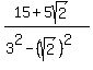 %2815%2B5sqrt%282%29%29%2F%283%5E2-%28sqrt%282%29%29%5E2%29