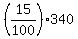 %2815%2F100%29340