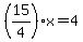 %2815%2F4%29x=4
