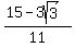 %2815-3sqrt%283%29%29%2F11