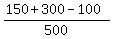 %28150%2B300-100%29%2F500