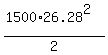 %281500%2A26.28%5E2%29%2F2