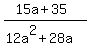 %2815a%2B35%29%2F%2812a%5E2%2B28a%29