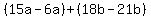 %2815a-6a%29%2B%2818b-21b%29