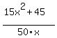 %2815x%5E2%2B45%29%2F50x
