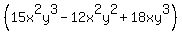 %2815x%5E2y%5E3-12x%5E2y%5E2%2B18xy%5E3%29%29%29