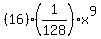 %2816%29%281%2F128%29%2Ax%5E9
