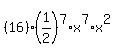 %2816%29%281%2F2%29%5E7%2Ax%5E7%2Ax%5E2