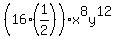 %2816%2A%281%2F2%29%29x%5E8y%5E12