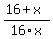 %2816%2Bx%29%2F16x+
