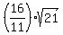 %2816%2F11%29%2Asqrt%2821%29%29