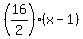 %2816%2F2%29%2A%28x-1%29