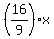 %2816%2F9%29x