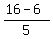 %2816+-+6%29%2F5