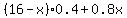 %2816-x%29%2A0.4%2B0.8x