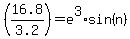 %2816.8%2F3.2%29=e%5E3%2Asin%28n%29