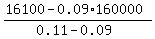 %2816100-0.09%2A160000%29%2F%280.11-0.09%29