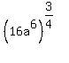 %2816a%5E6%29%5E%283%2F4%29
