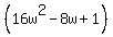 %2816w%5E2-8w%2B1%29