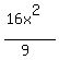 %2816x%5E2%29%2F%289%29