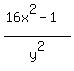 %2816x%5E2-1%29%2Fy%5E2
