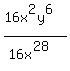 %2816x%5E2y%5E6%29%2F%2816x%5E28%29