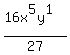 %2816x%5E5y%5E1%29%2F27