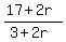 %2817%2B2r%29%2F%283%2B2r%29